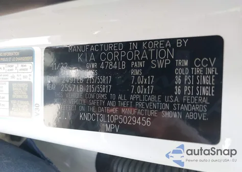 2023 Kia Niro Ev Wave from USA, damaged, VIN KNDCT3L10P5029456